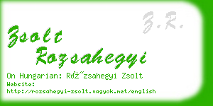 zsolt rozsahegyi business card